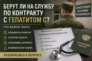 Берут ли на службу по контракту с гепатитом C — медицинская комиссия и категории годности